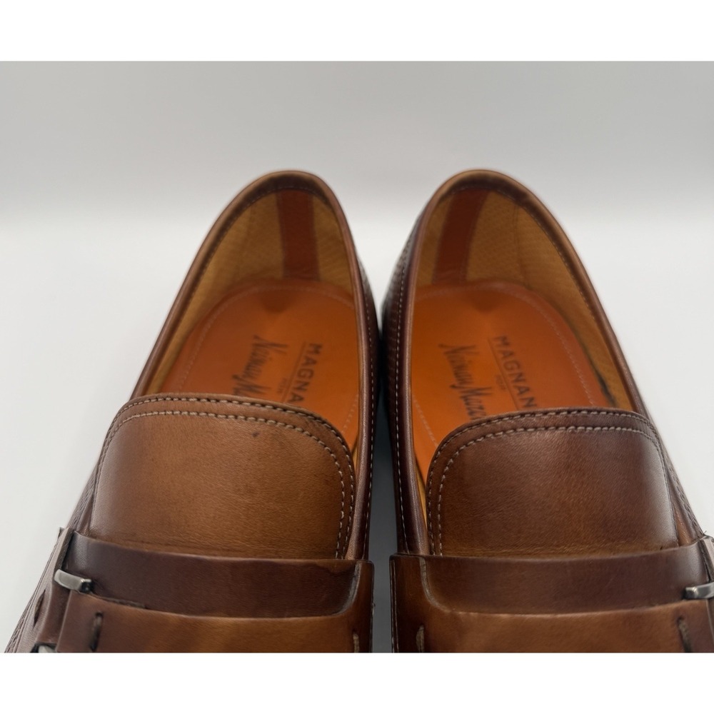 Magnanni Cognac Salas Men's Dress Shoe Size 8.5 M Style 19232 EUC - Picture 8 of 12